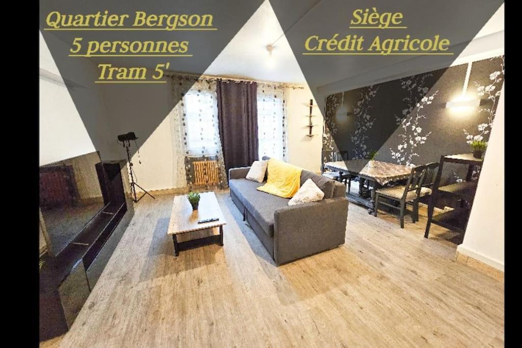 סן-אטיין Le Bergson 3 Chambres Stationnement Gratuit מראה חיצוני תמונה